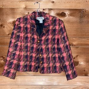 Carlisle Wool and Silk Woven Crop Jacket